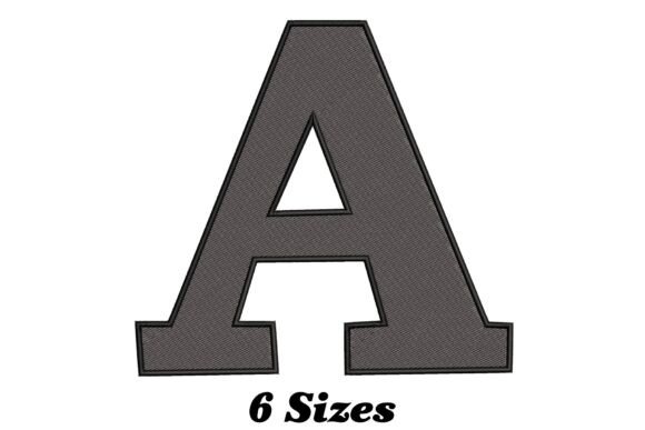 Alphabet Letter A: Whimsical Embroidery Design