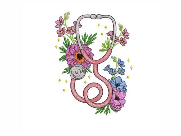 Floral Nurse: Blending Compassion and Creativity Through Embroidery