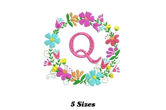 Flower Alphabet Letter Q Design Guide