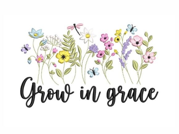 Grow in Grace Flowers: Elevating Your Creative Projects with Meaningful Embroidery