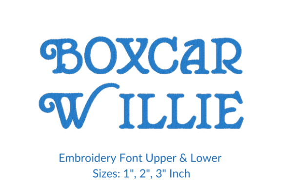 Mastering Personalization with the Boxcar Willie Font Embroidery Design