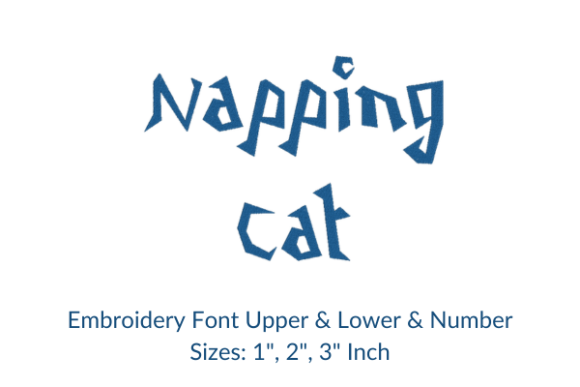 Mastering the Napping Cat Font Embroidery Design for Professional Results