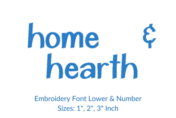 Personalizing Your Craft with the Home and Hearth Font Embroidery Design