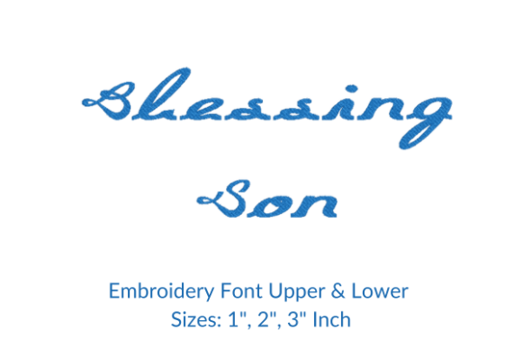 Strategic Personalization: Leveraging Blessing Son Font Emboidery Design for Brand and Creative Impact