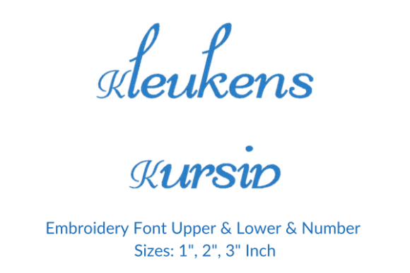 Strategic Personalization: Leveraging Kleukens Kursid Font Embroidery Design for Brand and Creative Impact