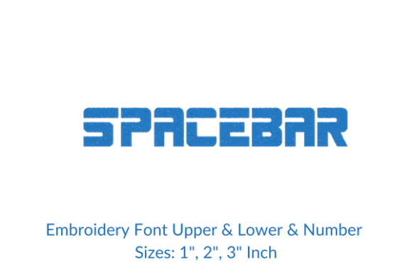 Unlocking Creative Potential with the Space Bar Font Embroidery Design