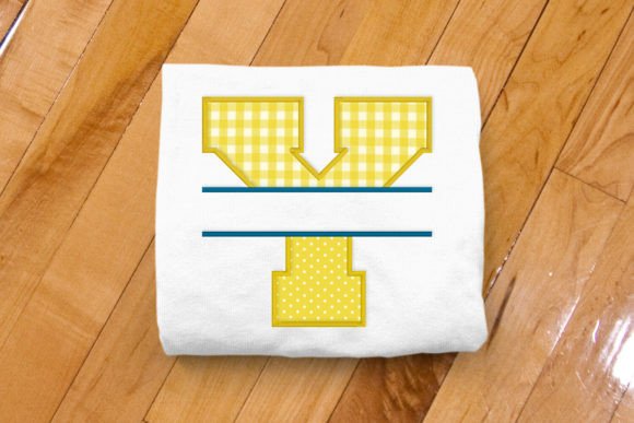 Varsity Letter Y Split Applique: A Versatile Design for Custom Apparel