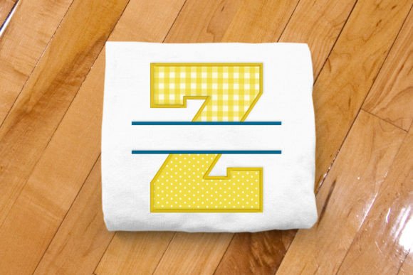 Varsity Letter Z Split Applique Design